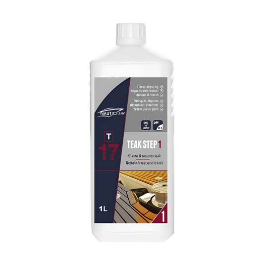 Nautic Clean 17 – Detergente per Teak Step 1